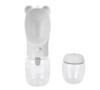 SENECESLI Portable Dog Water Bottle, Prevent Leaks From Comfortable Anti -crack -round Dog Water Donor for Walking (Grey)