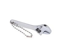 SENECESLI Portable High Hardness Fit for Mini Spanner Keyring Wrench Steel Galvanized Adjustable Professional for Industrial Home (2.5 inches electroplated Silver)