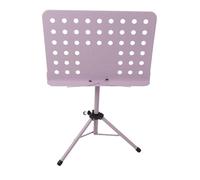 SENECESLI Portable Music Stand, Professional Adjustable Sheet Music Book Stand with Folding Design, Lightweight for Guitar Violin and Orchestral Performance (Purple)