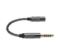 SENECESLI Premium Silver Plated Copper 4.4mm Male to 3.5mm Female Headphone Adapter Cable, Gold Plated Connectors for Lossless Sound, Compatible with NW-WM1Z MDR-Z1R, Compact and Attractive