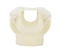 SENECESLI Quality Plastic Frame Holder Practical Fit for Young Racing Birds Safe Feeders for Parrots Non- White Blue Base and Lid (White)