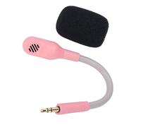 SENECESLI Replacement Microphone, Mic Replacement Clear Sound Gold Plated Plug 3.5mm Plug for Wireless Gaming Headset (Pink)