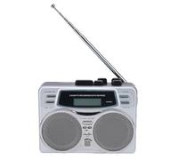 SENECESLI Retro Cassette Player, Portable AM FM Radio Cassette Recorder 2AA Battery or DC Supply, with Speaker Headphone Jack Digital Clock Timer