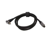 SENECESLI Right Angle USB C Cable for Steam Deck, 90 Degree USB C to USB C Cable, PD100W Type C 3.1 Gen2 USB C Fast Charging Cord for Steam Deck, Supports 4K 60Hz, Nylon Braided & Gold