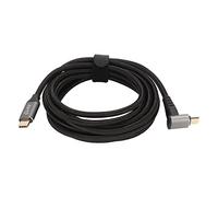 SENECESLI Right Angle USB C Cable for Steam Deck, 90 Degree USB C to USB C Cable, PD100W Type C 3.1 Gen2 USB C Fast Charging Cord for Steam Deck, Supports 4K 60Hz, Nylon Braided & Gold