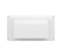 SENECESLI Side RV Vent Covers, RV Side Exhaust Vent Cover, Proof Rainproof Air Ventilation Cover with Screw Fixing for Camping Vehicle Trailer Boat Yacht Motorhome (White: 03040278)