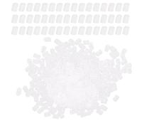 SENECESLI Silicone Earring Backs, 500Pcs Clear Transparent Earring Backing Earplugs with Non Slip Design for Secure Stud Earrings, Low Allergy Replacement Accessories