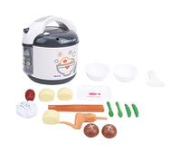 SENECESLI Simulation Rice Cooker Toy Bright Colors Recognition for Kids, Enhance Parent-child Relationship, Includes Various Cooking Tools, Suitable for Children's Survival Skills Training, 15 Piece