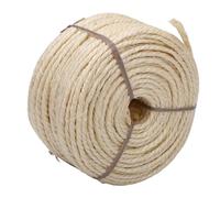 SENECESLI Sisal Cat Scratching Rope, Natural Fiber Replacement Rope for Scratching Posts and Cat Trees, with DIY Tool for Home Decor, 0.16in X 164ft, 4mm X 50m (White)
