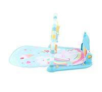 SENECESLI Smart Detachable Baby Playmat Piano, Glowing Keys, Tummy Time Activity Mat for Infant, Easy to Clean, Suitable for 3+ Months, 28.35 X 15.75 X 18.5in (Green)