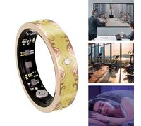 SENECESLI Smart Ring Health Tracker, for Men and Women, Sleep Tracker, More Than 100 Sports Modes, IP68 Waterproofing, Enamel Painting Fitness Ring for Gifts (#10)