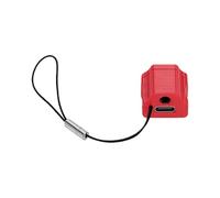 SENECESLI SP Game Console Type C Charging Adapter with 3.5mm Jack Anti-Loss Rope Sturdy PETG Material for Reliable Gaming (Red)