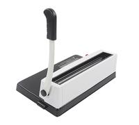 SENECESLI Spiral Coil Binding Machine, Wire Binder Machine with 46 Round Hole Punch and Stainless Steel Construction, Manual Binding Tool for Letter A4 A5 Paper