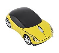 SENECESLI Sports Car Shape Wireless Mouse, 2.4G Mouse for Wins/Vista/Wins 7 / ME / 2000 / MacOS (Yellow)