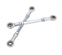 SENECESLI Steering Tie Rod, Tie Rod End Kit, 155mm 8mm High Hardness Steel Alloy for Go Kart Drift Trike ATV Quad Mini Bike Replacement