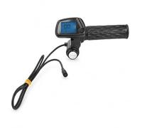 SENECESLI Throttle Integrated Display, Twist Throttle with LCD Screen, 48V Electric Bike Grip Replacement for Tuttio Soleil 01 Kugoo Wish 01 Dirt Bike