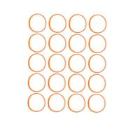 SENECESLI Transmission Drive Belts Durable Oil-Resistant for, 20Pcs Rubber Driving Belt for BKP180 KP0800 FP0800 N1923BD, Light Orange Neoprene 9.5mm Fit for Electric Planer