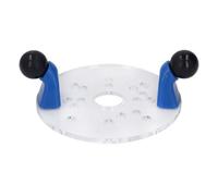 SENECESLI Transparent Universal Router Base Plate Practical Pre Drilling Reliable for Woodworking 5" Clear PVC