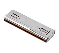 SENECESLI Tremolo Harmonica, 24 Hole C&G Key Professional Double-Sided Mouth Organ with Stainless Steel Cover Plate and Phosphor Bronze Reeds, for Beginner Adult Student Player