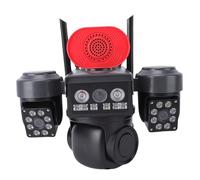 SENECESLI Triple Lens WiFi Security Camera, Solar Camera Outdoor Wireless Three Lens Solar Security Camera 360°, 1080P HD, 8000mAh Battery Powered IP66 Weatherproof AI Motion Detection