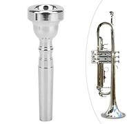 SENECESLI Trumpet Mouthpiece, 7C Silver Beginner Mouthpiece For Trumpet Accessories, Smooth Airflow Easy To Play, Compatible With Bach King Trumpets (Silver)