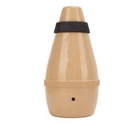 SENECESLI Trumpet Practice Mute, ND24 Lightweight ABS Silencer, for Trumpet Brass Instrument with Fully Enclosed Design for Beginner Student (Wood Color)