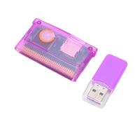 SENECESLI Universal Flash Cartridge Card, FAT Format 2GB Memory Card Support for GBA SP GBM IDS NDS NDSL, with Easy Navigation Menu (Purple Transparent)