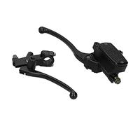 SENECESLI Universal Motorcycle Hydraulic Brake Clutch Lever Assembly, 22mm Handlebars CNC Aluminum Alloy Forged Black Anodized, with Brake and Clutch Switch Plugs for Motorcycle Models Up