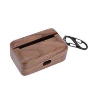 SENECESLI Wooden Carrying Case for Gemini II Wireless Bluetooth Earbuds, Drop Proof Handmade Polished Walnut Wood Protective Cover with Microfiber Interior Lining