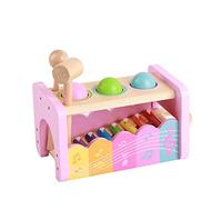 SENECESLI Wooden Xylophone Pounding Toy Kids, Hammer and Ball Educational Toy + Cognitive Enlightenment, Age 3+
