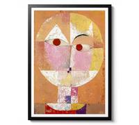 Senecio by Paul Klee Poster, Expressionism and Cubism Wall Art Print, Abstract Face Decor, 1922 Artwork Gift, Archival Matte, A2 (Print Only) - 59.4x42cm
