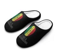 Senegal I Am A Senegalese Breathable Slippers Women Slip On Winter Warm House Slippers Shoes Bedroom 7-8（39-40)
