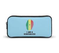 Senegal I Am A Senegalese Simple Pencil Case Big Capacity Pouch Box Travel Makeup Bag
