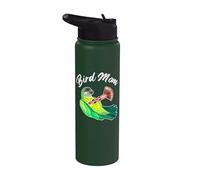Senegal Parrot Bird Mom Watercolor Stainless Steel Insulated Water Bottle