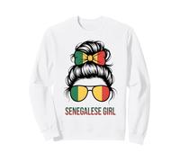 SENEGALESE GIRL Senegal Pride Flag Game Day Slogan Spirit Sweatshirt