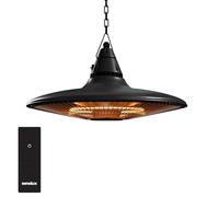Senelux 1500W Hanging Patio Heater | Infrared Ceiling Heater for Courtyard, Patio, Garage & Indoor Use | IP65 Water-Resistant | Remote Control | Overheat & Tip-Over Protection