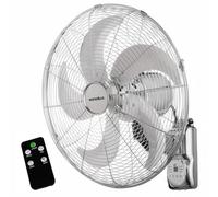 Senelux Wall Fan 16 Inch Wall Mounted 3 Speed Mode 80° Oscillation Fan Tilt Head Easy Install Timer Function Durable Design High Airflow 50w Cooler for Summer Ideal for Home Office Use