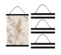 SENENQU 3 Pack Magnetic Poster Hanger 40cm Wooden Frame