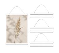 SENENQU 3 Pack Magnetic Poster Hanger 40cm Wooden Frame