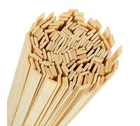 SENENQU 300pcs Crafting Bamboo Sticks, 40cm Flat Wooden Strips for Craft, Natural Long Bamboo Strips for DIY Craft Projects - 400 x 9 x 2mm