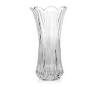 SENENQU Glass Vase, 30cm / 12 Inch Tall Clear Glass Vase, Large Crystal Flower Vase for Living Room Home Decoration