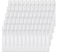 SENENQU Pack of 60 Mini Clear Plastic Spray Bottles 10 ml Empty Perfume Spray Bottles Empty Travel Empty Portable Atomizer Bottles