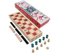 WE Games Senet Egyptian Board Games, Ancient Strategy Board Game for Adults, Wooden Table Top Board Game with Built in Storage, with 10 Player Pieces, Keepsake Quality Desktop Game