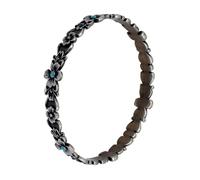SENFAI Western Cowgirl Bangle Bracelets for Women Vintage Turquoise Floral Engraved Stackable Bangles Gothic Jewelry for Country Style, M, Copper, no gemstone