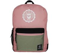 Senfort Franklin & Marshall D-Pack 2 Compartments and Front Pocket Backpack, 17.3"W x 11.8"H x 7.1"H, Pink