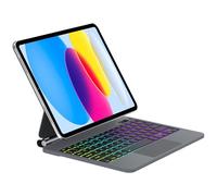 SENGBIRCH Magic Keyboard for iPad 11th A16 2025/10th 10.9" 2022 - UK Layout Backlit Multi-Trackpad Bluetooth Keyboard, Floating Magnetic Design, Cover for iPad 10th 10.9 inch 2022, Black