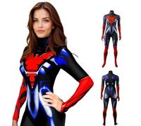 SENGDUJH Jean Grey Costume Cosplay Suit,Women Super Hero Costume Bodysuit Jumpsuit,Sexy Black Tight for Halloween,Comic-On,Carnival (Black, S)