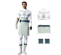 SENGDUJH Mark Rival Costume Cosplay,Omni-Man Rival Superhero Cosplay Outfit,3D Printed White Bodysuit with Waistband and Waist Bag for Halloween (Man, M)