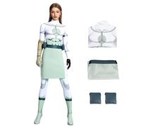 SENGDUJH Mark Rival Costume Cosplay,Omni-Man Rival Superhero Cosplay Outfit,3D Printed White Bodysuit with Waistband and Waist Bag for Halloween (Women, M)