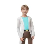 SENGDUJH Sanchez Costume Cosplay for Adult, Long Lab Coat with Shirt and Pants Set for Halloween (WHITE, M)